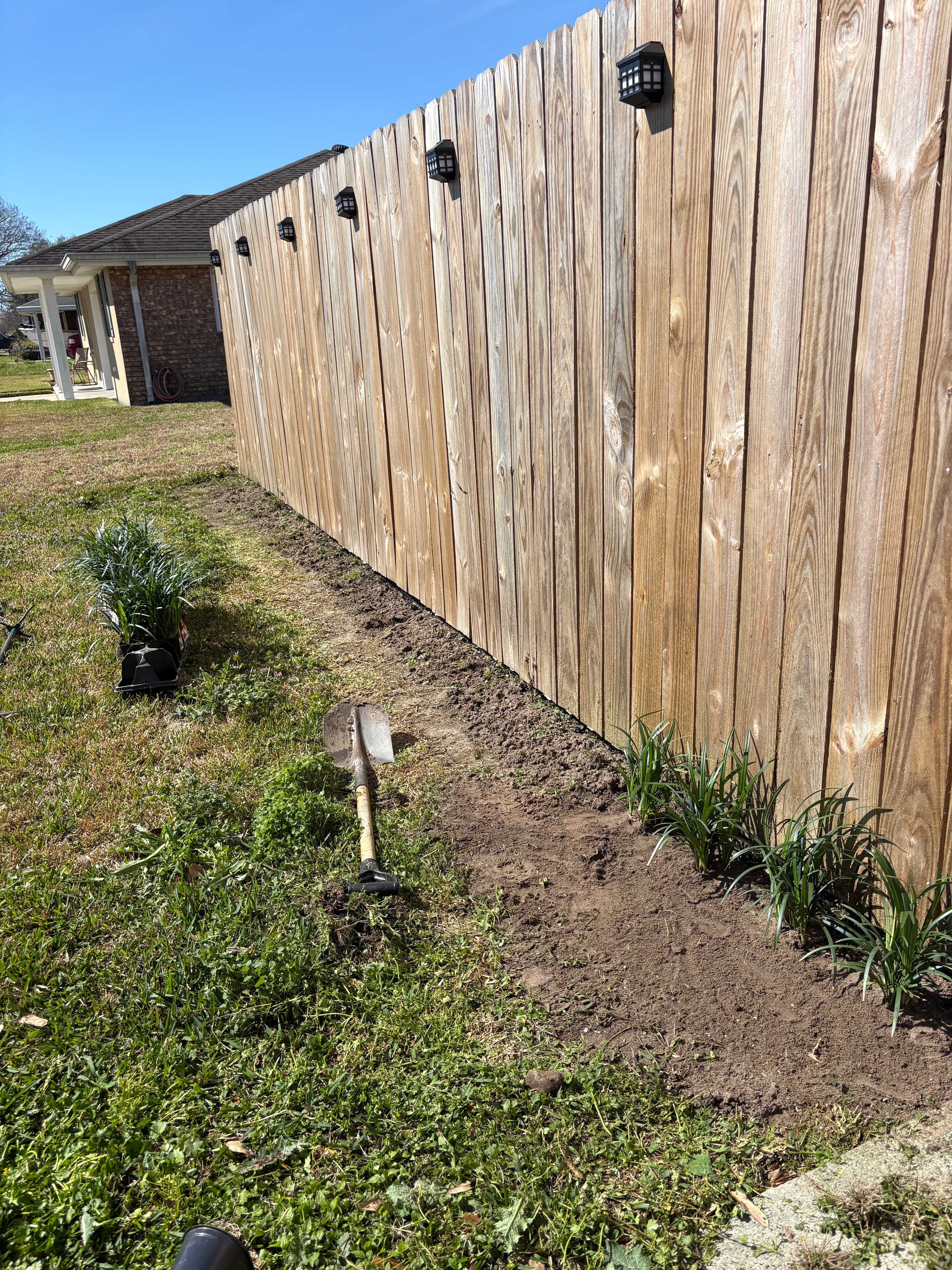 Project Front Fence Garden Installation in Chalmette image