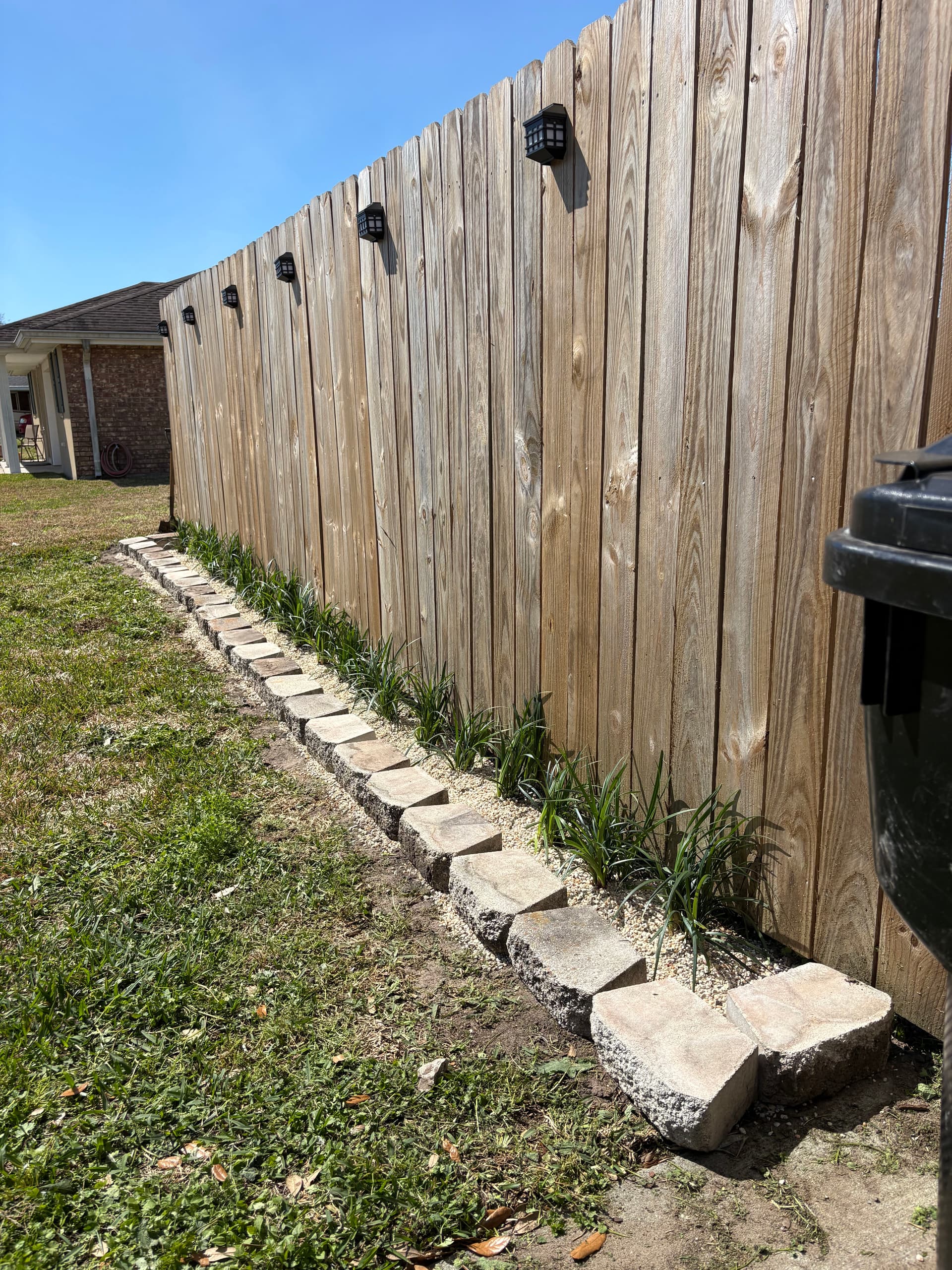 Front Fence Garden Installation in Chalmette