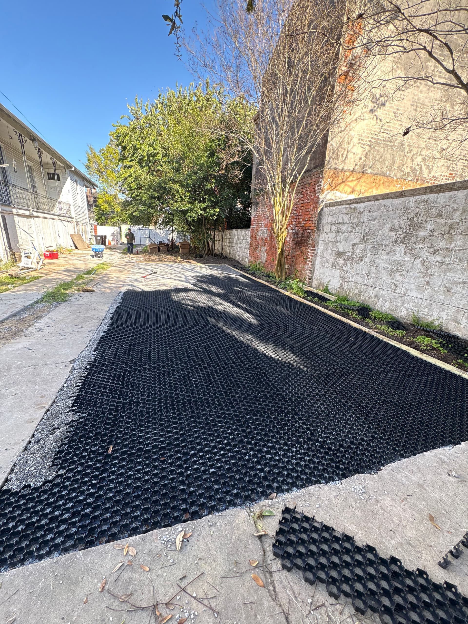 Gallery photos for Sturdy Parking Lot Installation for Bywater Apartment Complex: Image #2