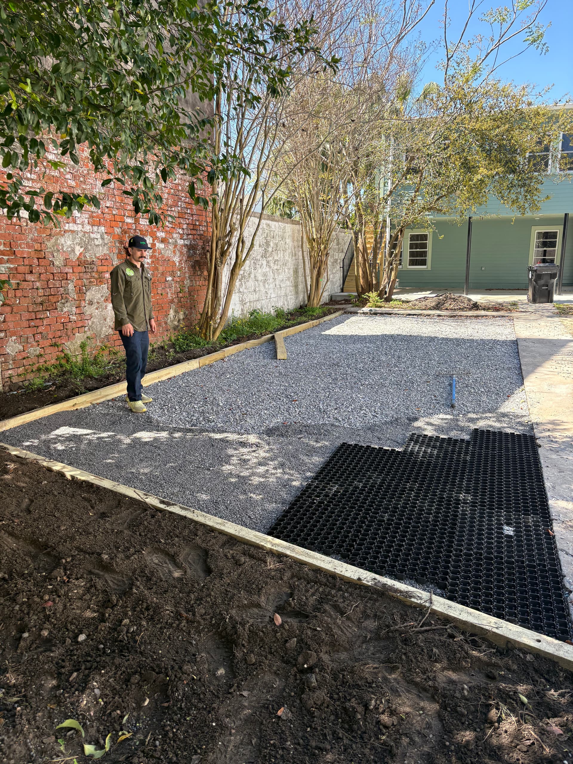 Gallery photos for Sturdy Parking Lot Installation for Bywater Apartment Complex: Image #1