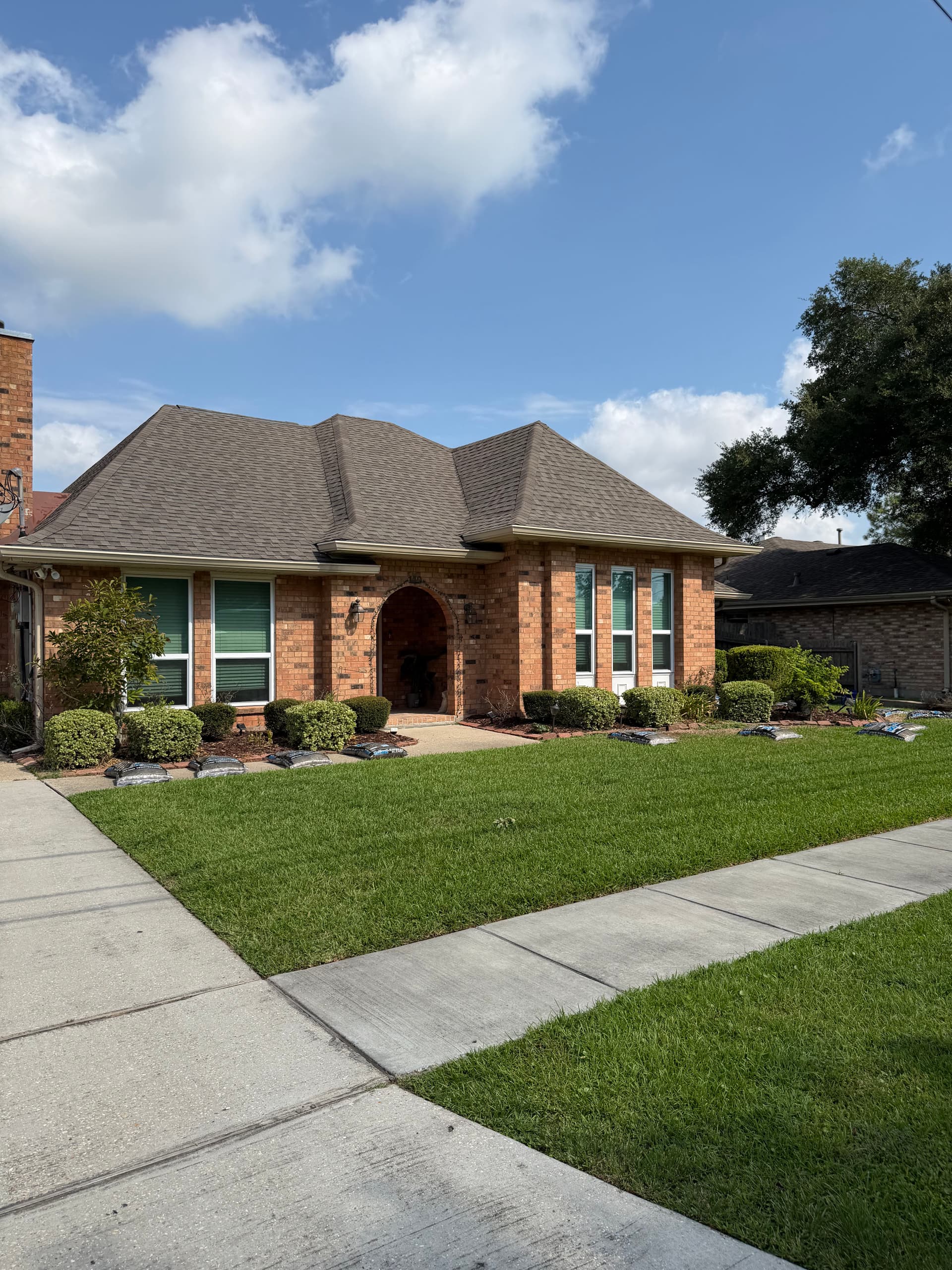 Gallery photos for Front Bed Refresh, Mulch, and Irrigation Fix in River Ridge: Image #1