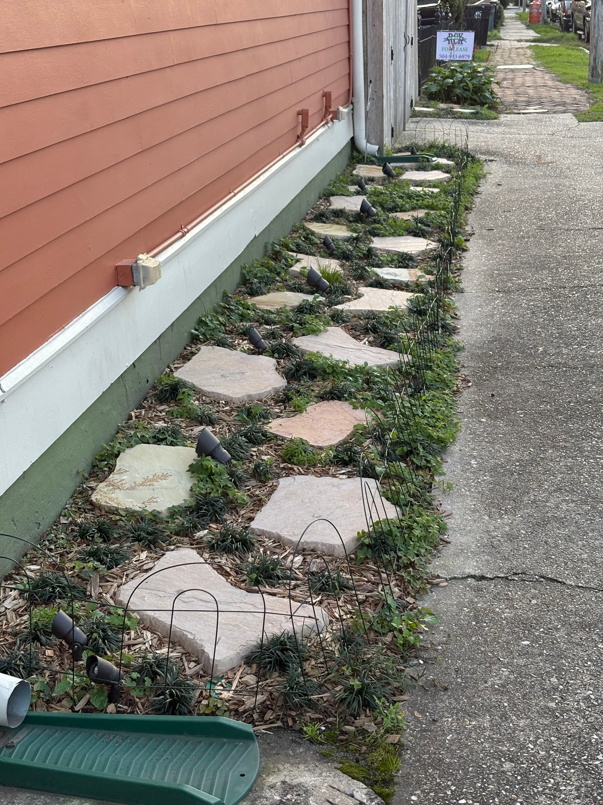 Gallery photos for Garden Path Revival with Mulch and Lighting: Image #2