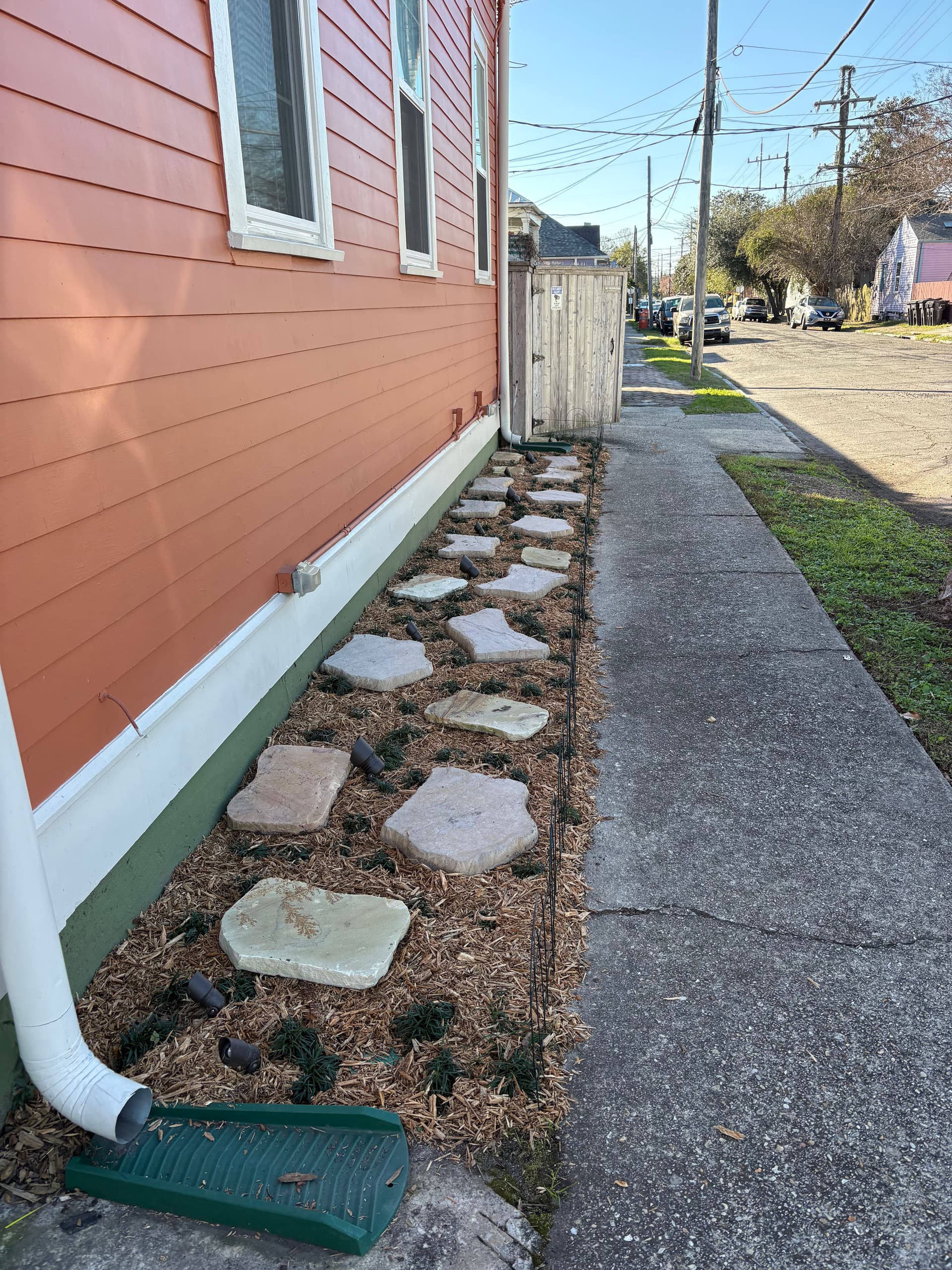 Gallery photos for Garden Path Revival with Mulch and Lighting: Image #3